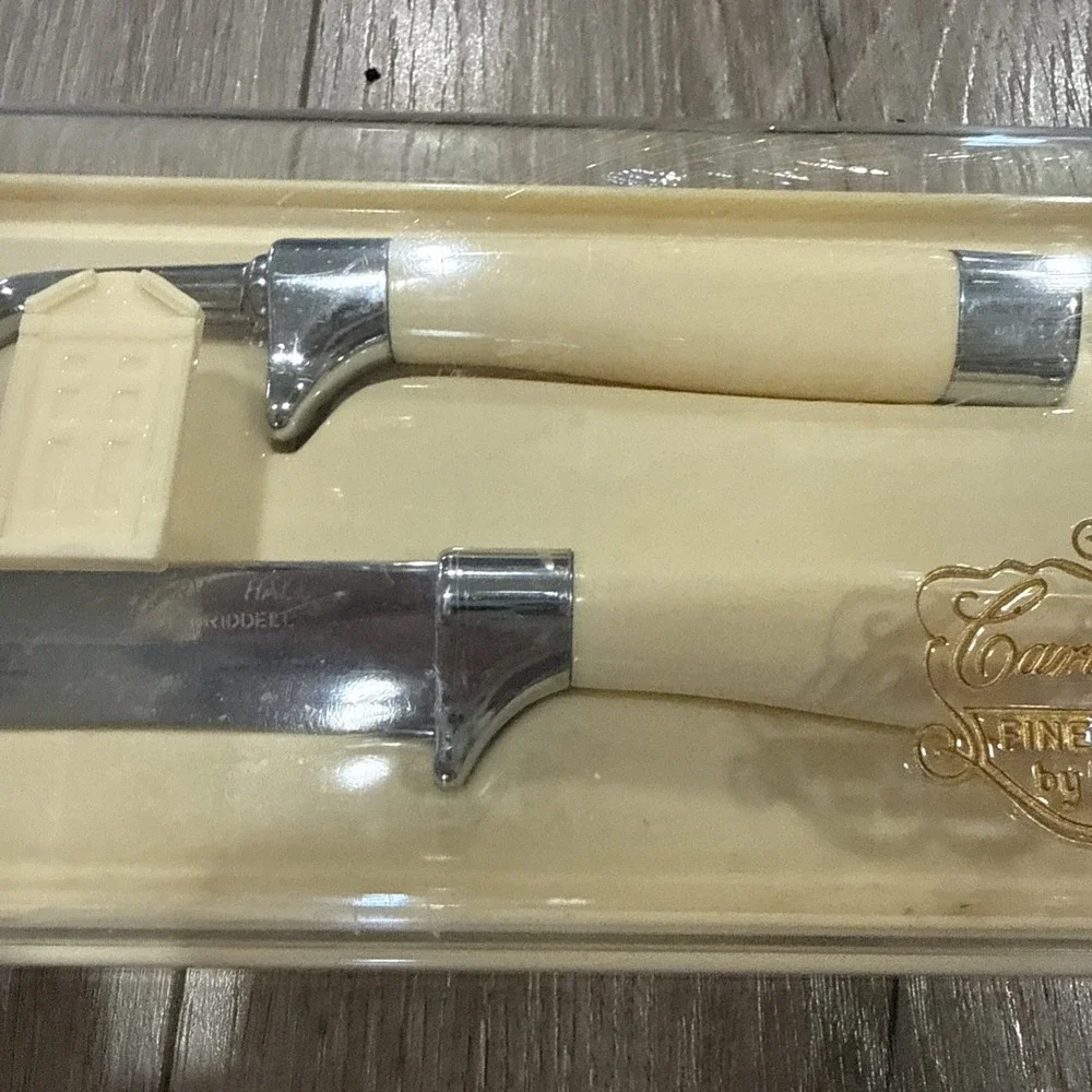 VINTAGE Carvel Hall Stainless‎ Steel Carving Set in Original Box NEW